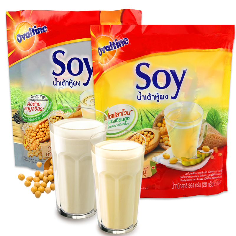 泰国原装进口阿华田SOY豆浆速溶含钙豆浆粉364g早餐原味豆奶冲饮